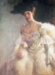 Porträt einer Dame im Abendkleid, 1903